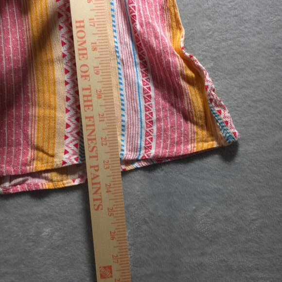 Staccato Women's Flutter Sleeve Top – Size‎ Large – Vibrant Colors – Pre-Owned - Picture 9 of 10